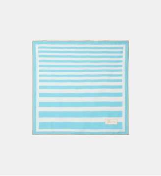 Le Foulard A Rayures - Jacquemus - Print white blue stripes