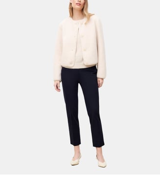 Manteau gouvernail2 - Motif uni - Polyester recycle - Caroll - Ivoire