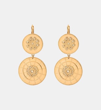 Boucles d'oreilles dormeuses   - Farah - Satellite - Doré