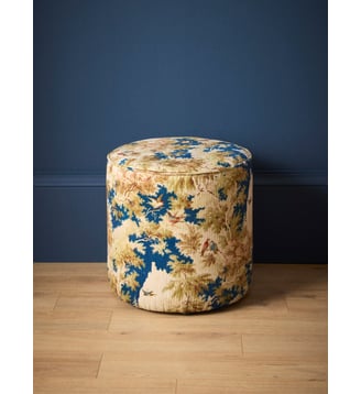 Pouf tapissier à motifs - Cyrillus - Imprimé antoinette