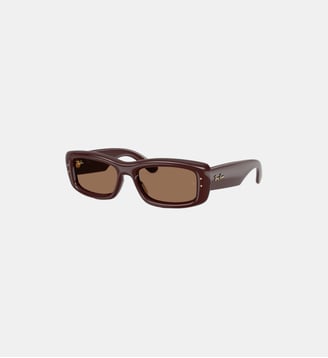Lunettes de soleil Pillow RB4944 Kiliane Puffer - Ray Ban - Marron foncé transparent