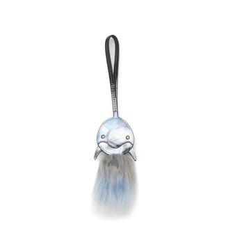 Charm sac dauphin avec queue touffue - Diesel - Bleu clair