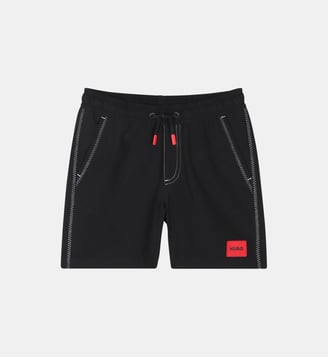 Short de bain avec poches - Hugo Kids - Black