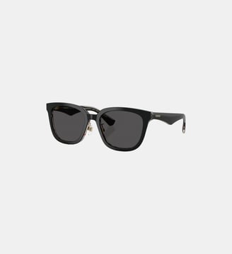 Lunettes de soleil Carré BE4446D - Burberry - Noir sur motif à  carreaux vintage