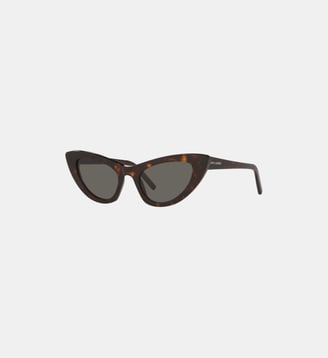 Lunettes de soleil Œil de chat Sl 213 Lily - Saint Laurent - Écaille