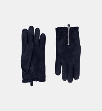 Gants Nikolai Homme Cuir Double Face - Agnelle - Noir