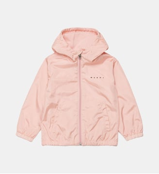 Veste coupe-vent avec logo imprimé - Marni - Rose