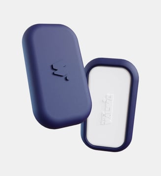 Porte-monnaie sans contact avec coque POP Bleu - Money Walkie - Bleu marine