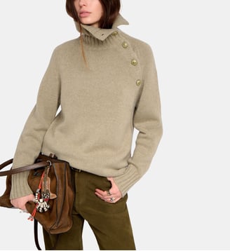 Pull Mora 100% Cachemire - Zadig&Voltaire - Vert olive