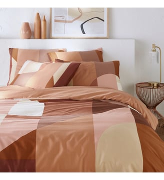 Housse de couette satin de coton lavé La Redoute Interieurs
