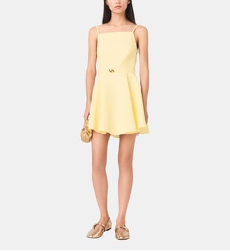 Robe évasée à bretelles - Maje - Jaune pâle
