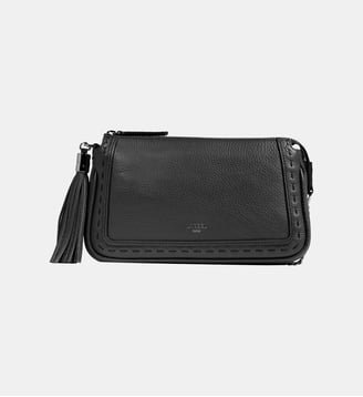 Pochette Premier Flirt en cuir chaine - Lancel - Noir