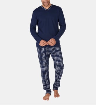 Pyjama en jersey de coton épais - Lewis Tradi - Arthur - Bleu