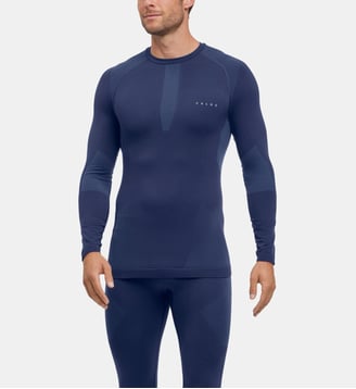 T-Shirt Manches Longues Fibre artificielle - Falke - Espace bleu