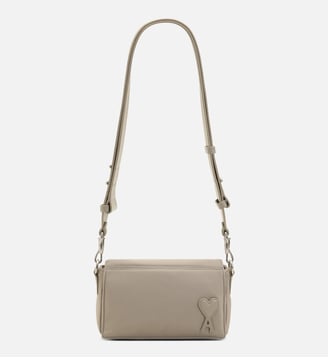 Sac lunch box Marcel unisexe en nylon - AMI Paris - Gris taupe