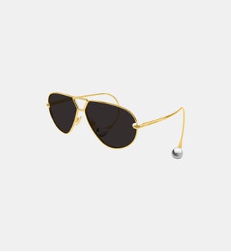 Lunettes de soleil Pilote BV1437S - Bottega Veneta - Or