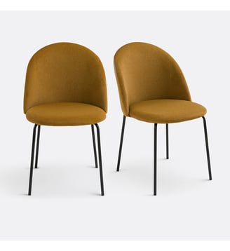 Lot de 2 chaises velours La Redoute Interieurs