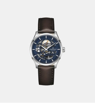 Montre automatique Jazzmaster Bleu H42535541 - Hamilton - Argenté