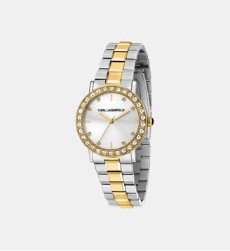 Montre Crystals Blanc R0553100509 - Karl Lagerfeld - Argenté