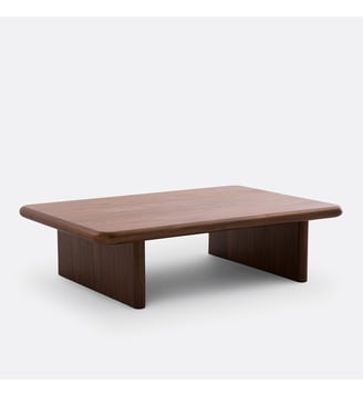 Table basse plaqué noyer - La Redoute Interieurs - Teinté coloris noyer