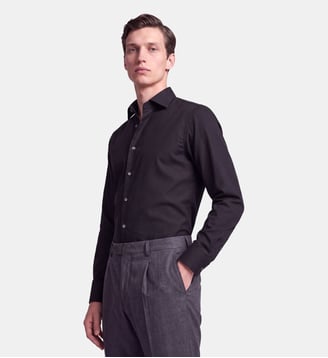 Chemise d'affaires 1/1 Regular Col Kent - Seidensticker - Noir