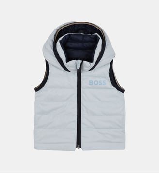 Doudoune sans manches réversible - BOSS Kidswear - Bleu glacier