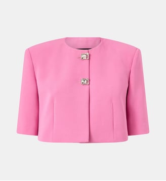 Veste spencer à boutons bijoux - Pinko - Rose