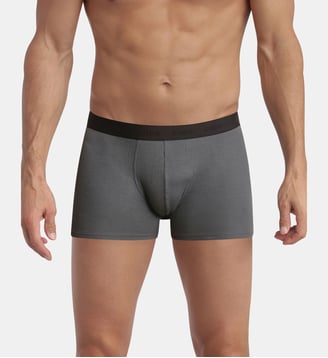 Boxer homme en coton modal côtelé Elegant - Dim - Gris acier