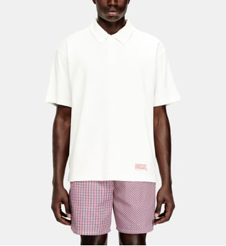 Chemise polo en coton éponge - Diesel - Blanc