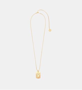 Collier plaque signe du zodiaque - Maje - Gemeaux