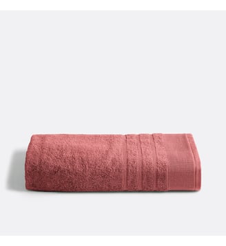 Drap de bain éponge vichy 500g - La Redoute Interieurs - Rose thé