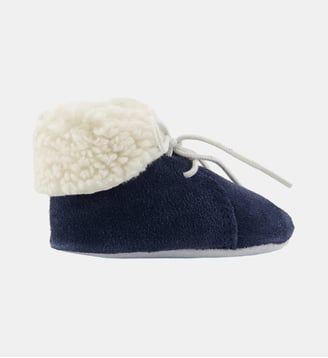 Chaussures -  cuir imitation fourrure - Tartine Et Chocolat - Marine