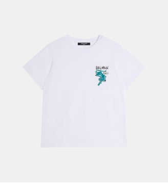 T-shirt imprimé Balmain Tiger - Balmain - Blanc