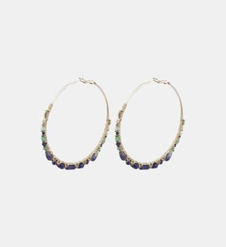 Boucles d'oreilles créoles   - Iancura - Satellite - Multicolore