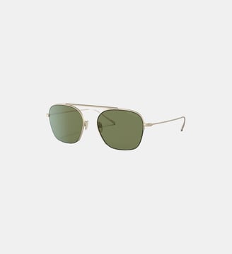 Lunettes de soleil Carré AR6124 - Giorgio Armani - Or pâle mat