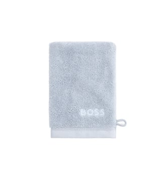 Gant de toilette  en coton - Boss Home - Ice blue