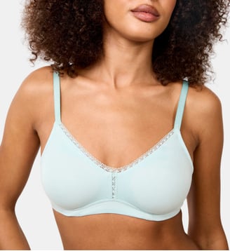 Soutien-gorge sans armatures moulés Softness vert d'eau - Maison Lejaby - Céladon
