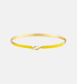 Bracelet fermoir en goutte - Bangle Up - Jaune acidulé