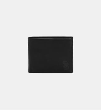 Porte-cartes vertical en cuir Brooklyn - Serge Blanco - Noir