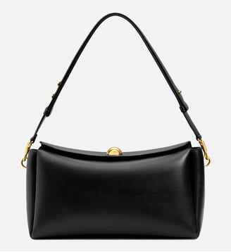 Sac Carrousel moyen unisexe en cuir de veau - AMI Paris - Noir