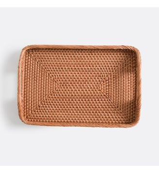 Plateau rectangulaire en rotin tressé - La Redoute Interieurs - Naturel