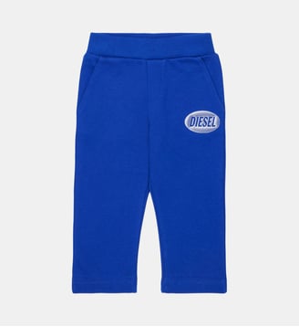 Pantalon en molleton avec logo - Diesel Kids - Bleu surf the web