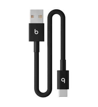 Câble de charge tissé court USB-A vers USB-C  20 cm Noir - Beats - Standard