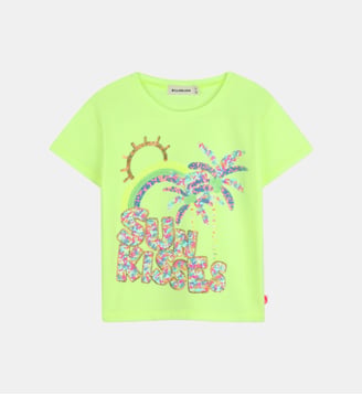 Tee-shirt à manches courtes - Billieblush - Green lemon