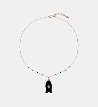 Collier chaîne avec charm ROSARIA - Hipanema - Noir
