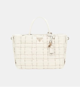 Sac à main Marion tressé - Guess - Crème