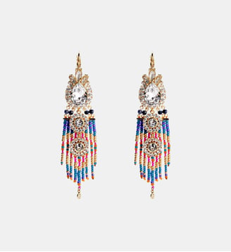 Boucles d'oreilles pendantes avec perles LUANDA - Hipanema - Indigo