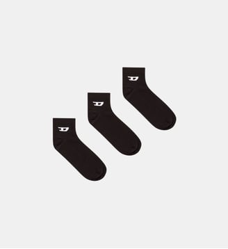 Lot de trois socquettes avec logo D - Diesel - Noir
