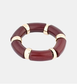 Bracelet tube bordeaux et doré - Balaboosté - Bordeaux