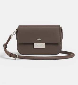 Sac à main Daily City en piqué - Lacoste - Marron chocolat